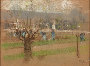 Bulb Planting in the Tuileries Gardens, Paris