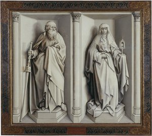 The Marriage of Mary and Joseph (Reverse) by Robert Campin