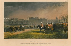 Hyde Park - The Princess Passing the Lines of the Volunteers, March 7th 1863 by Robert Charles Dudley