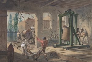 The Reels of Gutta-percha Covered Conducting Wire Conveyed into Tanks at the Works by Robert Charles Dudley
