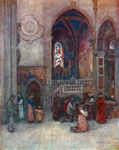 Interior of the Church of Santa Maria Novella, with the Strozzi Chapel