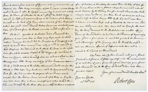 Letter from Robert Clive to Thomas Pelham-Holles, 23rd February 1757