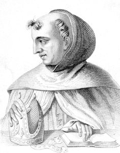 German Dominican monk, scientist, philosopher, and theologian, engraving by Cooper Rober