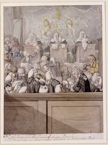Term Time - or the Lawyers All Alive in Westminster Hall by Robert Dighton