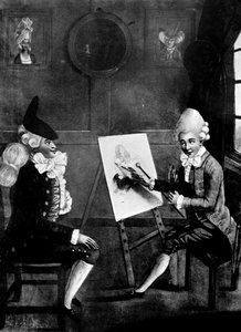The Macaroni Painter, or Billy Dimple Sitting for His Picture by Robert Dighton