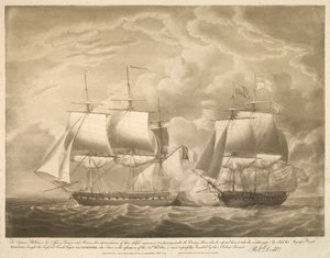 To Captain Phillimore, his Officers, Seamen and Marines, this Representation of their Skilful Manoeuvre by Robert Dodd