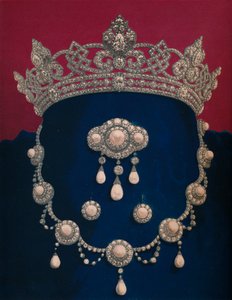 Parure of Diamonds and Pearls - The Gift of HRH The Prince of Wales
