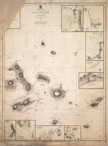 Chart of Galapagos Islands Surveyed During Voyage of HMS 