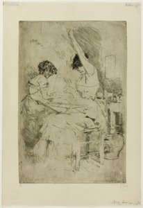 Bead Stringers, Venice by Robert Frederick Blum