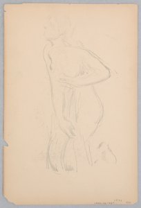 Study for a Kneeling Woman, "Vintage Festival," Mendelssohn Glee Club, New York by Robert Frederick Blum