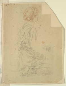 Study for a seated woman, “Vintage Festival,” Mendelssohn Glee Club, New York, NY by Robert Frederick Blum