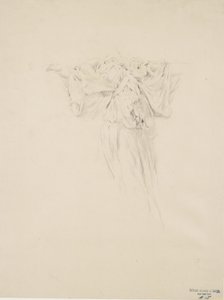 Study of Drapery for Moods to Music Mural