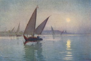 Moonlight on the Nile, near Cairo, c1880