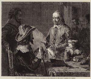 Harvey Demonstrating to Charles I His Theory of the Circulation of the Blood by Robert Hannah