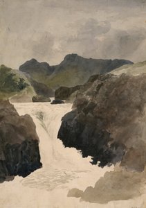 Skelwith Force, Westmorland, 1800-1820 by Robert Hills