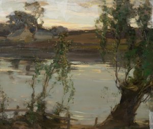 A Quiet Pool, Evening by Robert Hope
