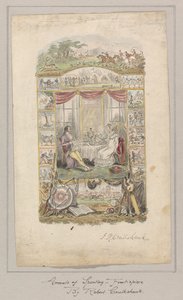 Design for the Frontispiece of the Annals of Sporting and Fancy Gazette, Volume 1 by Robert Isaac Cruikshank