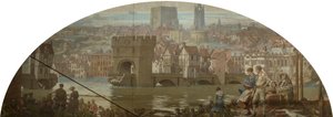 Newcastle upon Tyne from Gateshead - The Great Flood, AD 1771