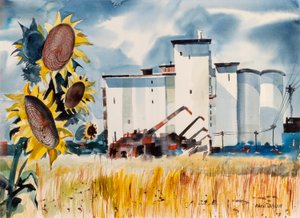 Grain Elevator, Kansas by Robert Johnson