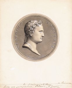 Emperor Napoleon I, in Profile to the Right - A Design for a Medal