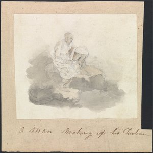 A Man Making his Turban