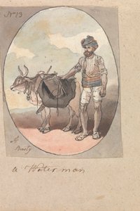 A Waterman with his Ox or Bullock by Robert Mabon