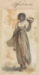 African Woman with Baskets by Robert Mabon