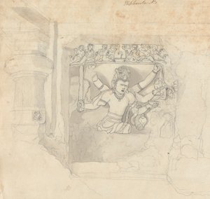 Figure from Elephanta by Robert Mabon