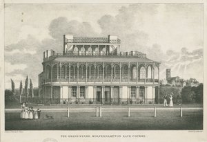 Wolverhampton - Grand Stand at Race Course: Lithograph, Mid 19th Century