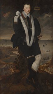 Portrait of Anthony Maria Browne, 2nd Viscount Montagu by Robert Peake the elder