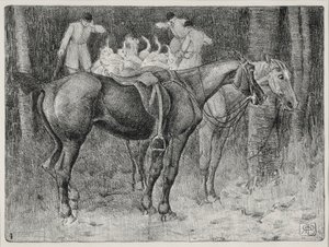 Hunting Scene by Robert Polhill Bevan