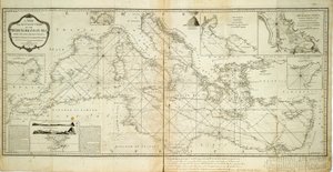 A new and accurate chart of the Mediterranean Sea from the most recent surveys, ascertained and regulated by astronomical observations by Robert Sayer