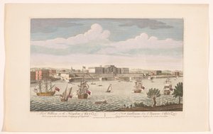 View of Fort William in Calcutta