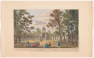 View of the Temple of Comus in Vauxhall Gardens, London