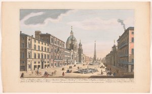View of the Palazzo Pamphili and Piazza Navona in Rome (Rome) (series title)