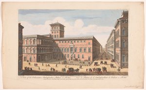 View of the Palazzo Venezia in Rome (Rome)