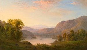 A View in the Laurentian Mountains, Near Québec by Robert Scott Duncanson