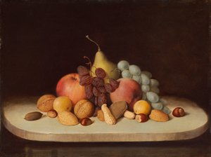 Still Life with Fruit and Nuts by Robert Seldon Duncanson