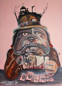 Wild West Poker Bulldog by Robert Sigaard