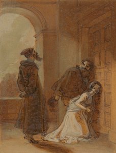 Feste, as Sir Topas, addressing Malvolio