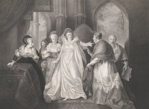 Queen Catherine, Cardinal Wolsey and Cardinal Campeius, first published 1796, reissued 1852 by Robert Thew