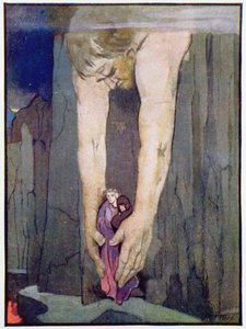 Antaeus setting down Virgil and Dante in the Last Circle of Hell