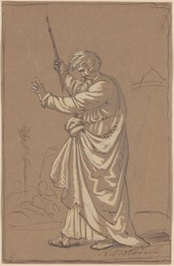Aaron Converting His Staff into a Serpent by Robert W. Weir