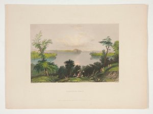 Saratoga Lake, illustration for Nathaniel Parker Willis