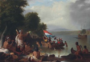 Landing of Henry Hudson by Robert Walter Weir