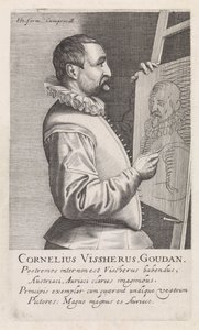 Portrait of Cornelis Visscher by Robert Willemsz de Baudous