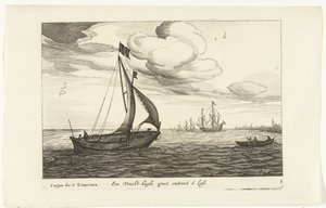 Cargo Barge (title on object) by Robert de Baudous (possibly)