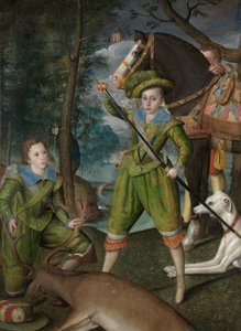Henry Frederick, Prince of Wales, with Sir John Harington in the Hunting Field