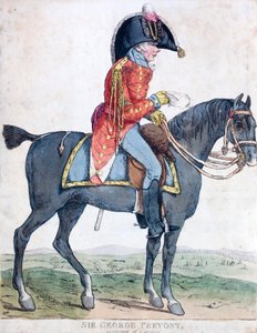 Sir George Prevost, British soldier and colonial administrator, Governor General of Canada by Robert the younger Dighton