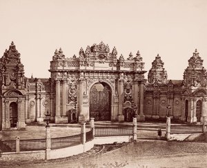 Dolmabahçe Palace Imperial Gate by Robertson and Beato
